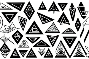 shape of triangle tattoo idea