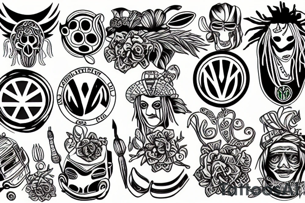rasta volkswagen tattoo idea