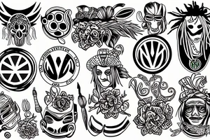 rasta volkswagen tattoo idea