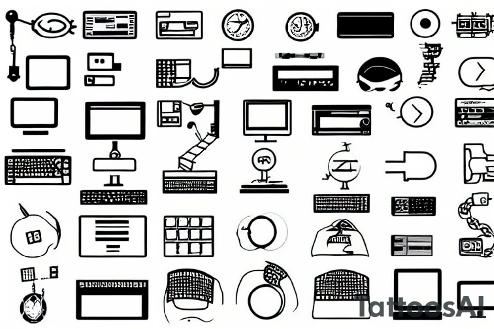 Programmers computer development tattoo idea