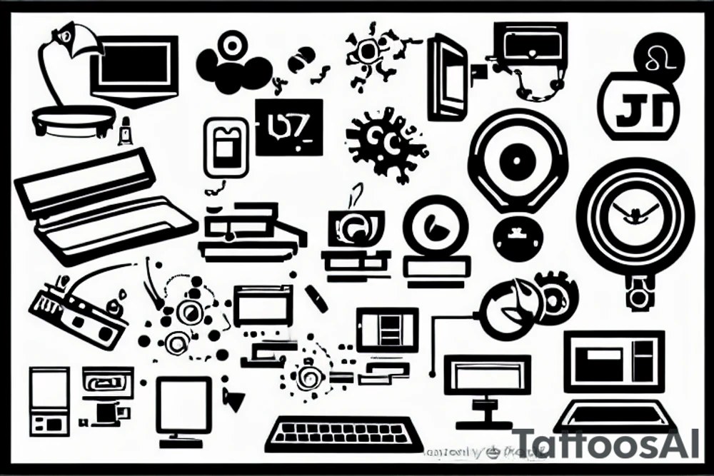 Programmers computer development tattoo idea