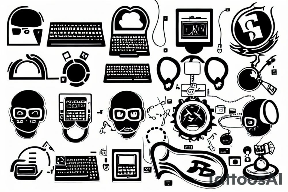 Programmers computer development tattoo idea