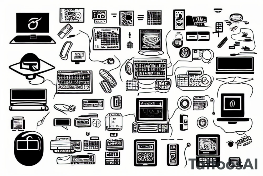 Programmers computer development tattoo idea