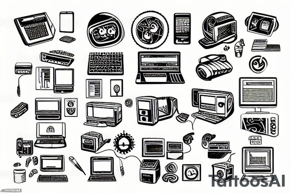 Programmers computer development tattoo idea