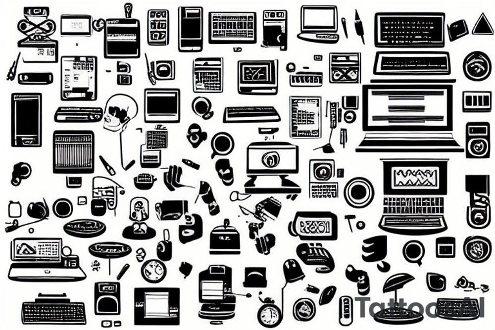 Programmers computer development tattoo idea