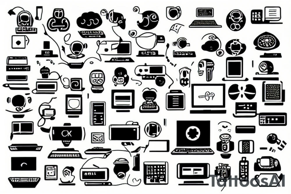 Programmers computer development tattoo idea