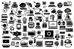 Programmers computer development tattoo idea