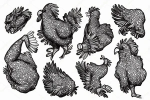 fried chicken tattoo idea