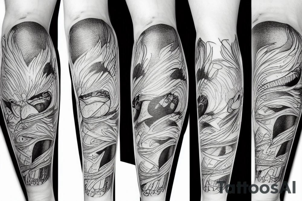 crunchy fried chicken leg tattoo idea