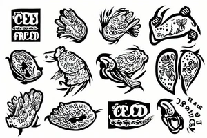 Fried chicken tattoo idea