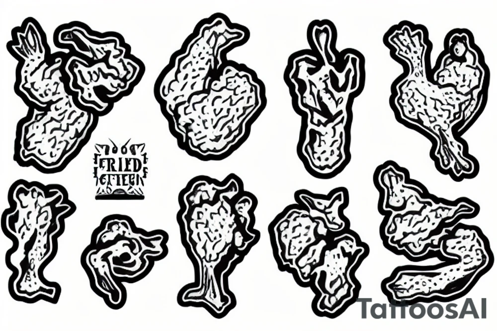 Fried chicken tattoo idea