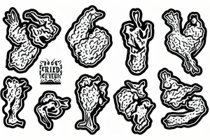 Fried chicken tattoo idea
