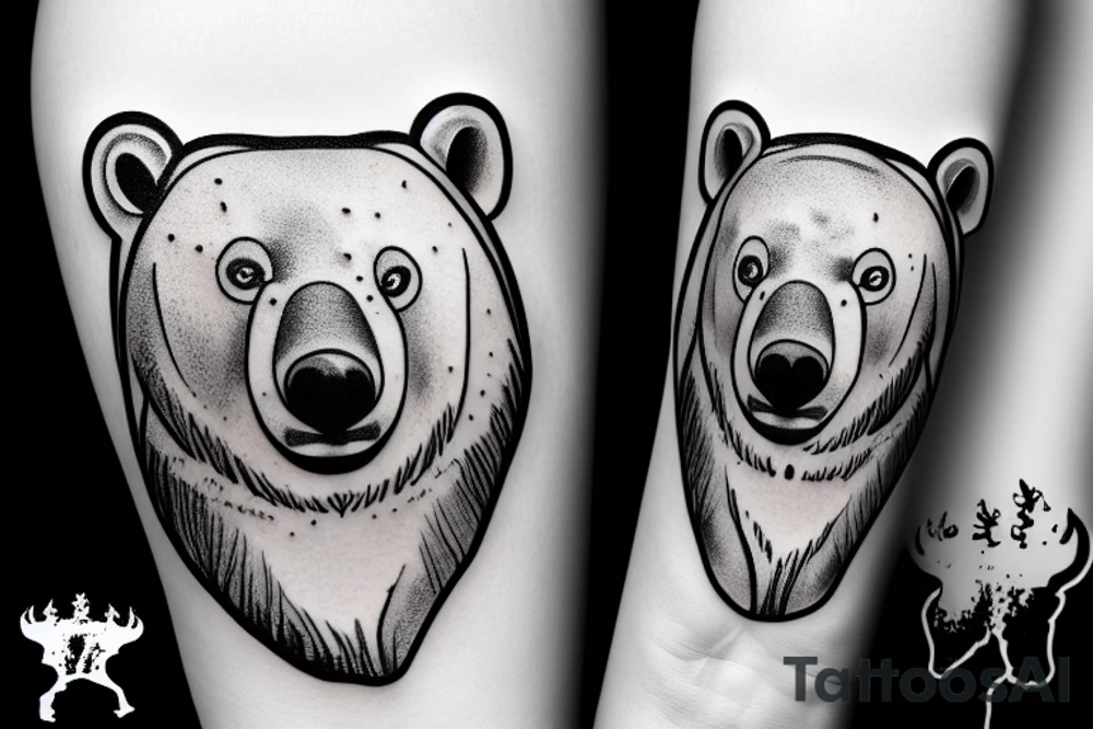 polar bear tattoo idea