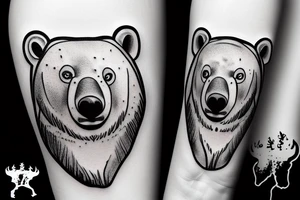 polar bear tattoo idea