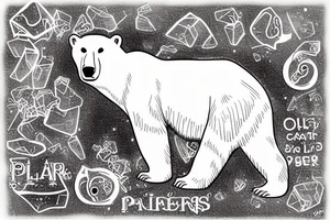 polar bear emmerging from ice tattoo idea