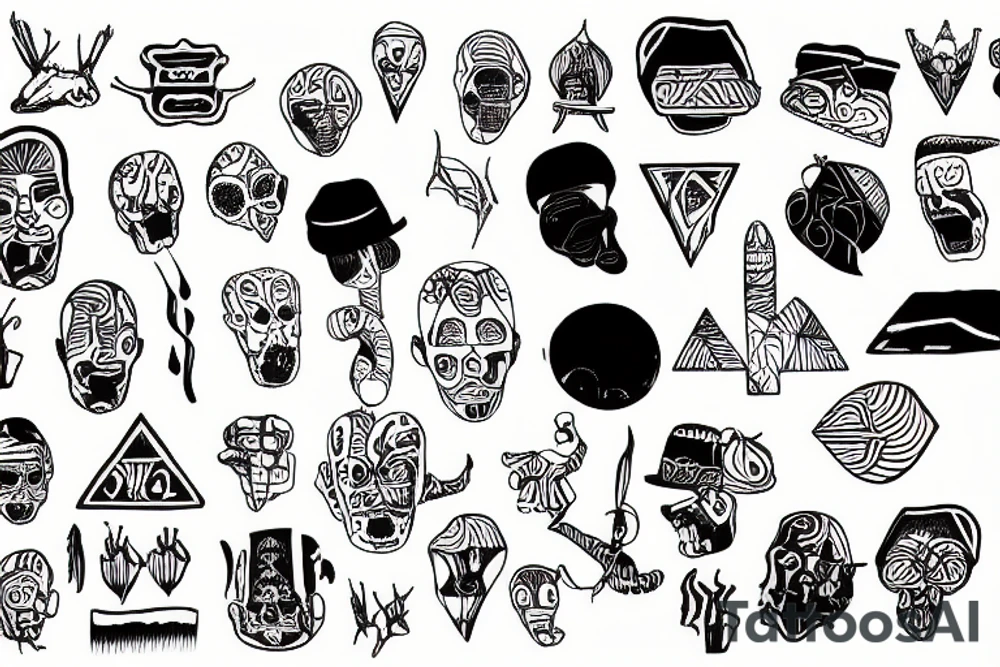 Nazca line drawing tattoo idea