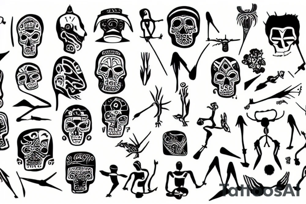 Nazca line drawing tattoo idea