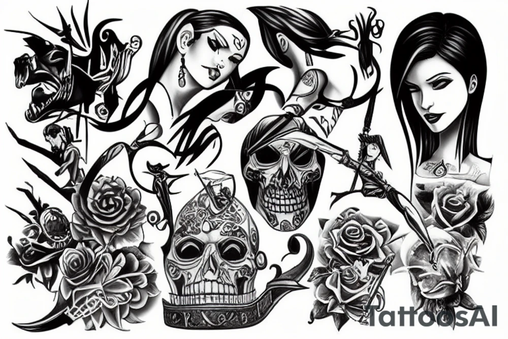 Broken sword tattoo idea