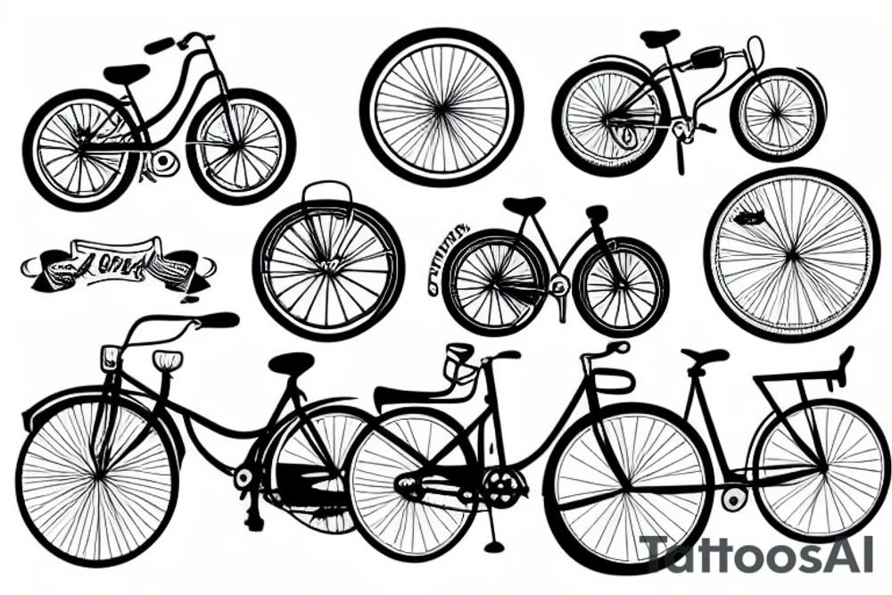 Rhine with a bicycle tattoo idea