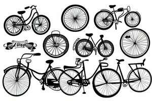 Rhine with a bicycle tattoo idea
