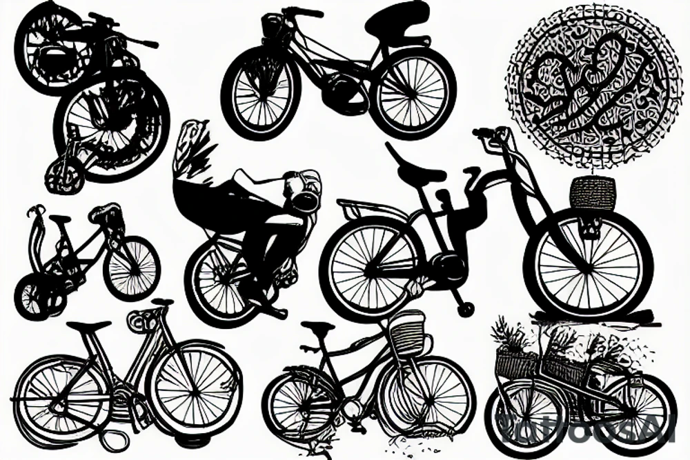 Rhine with a bicycle tattoo idea
