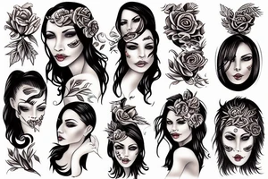 Woman with flame tattoo idea
