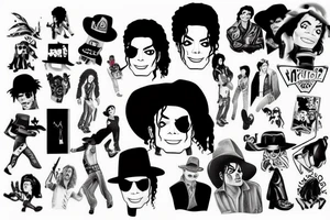 michael jackson tattoo idea