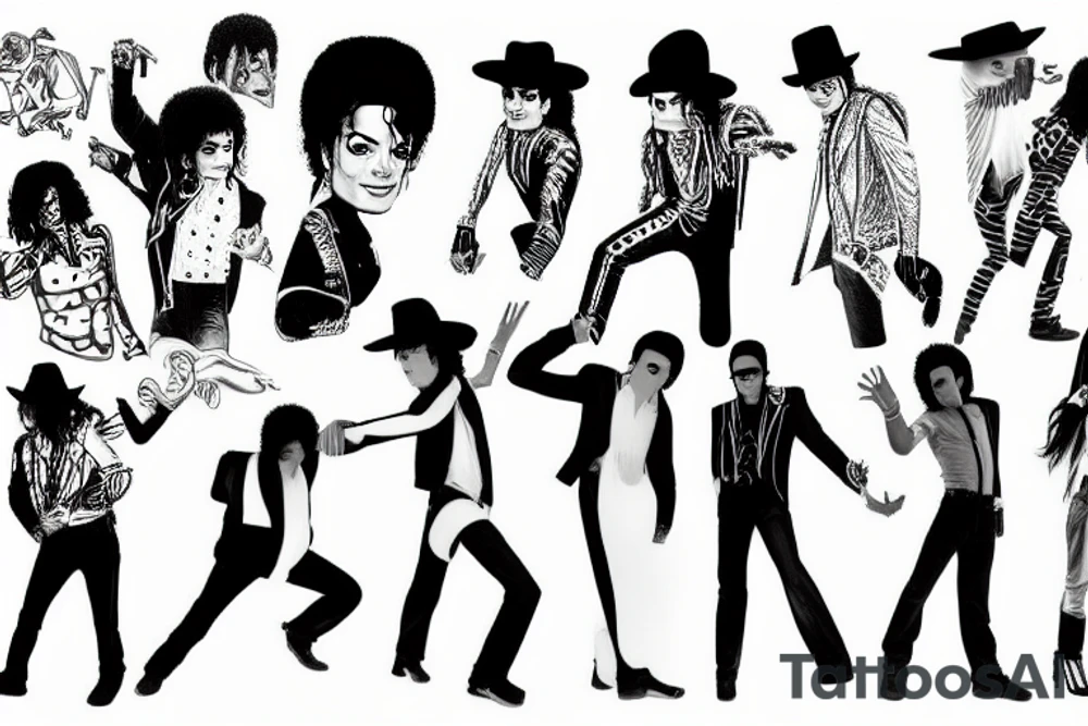 michael jackson pose tattoo idea