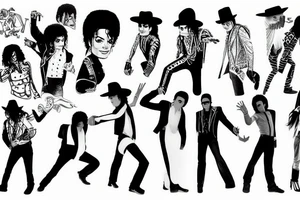 michael jackson pose tattoo idea