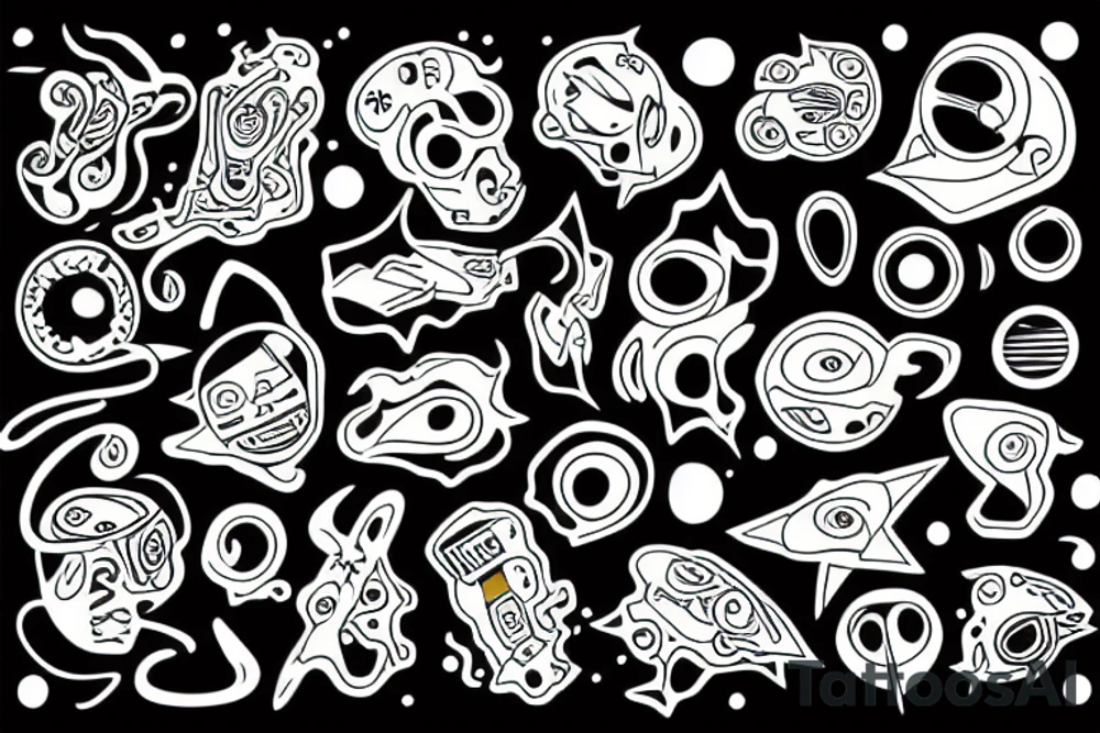 connecting soul to collective technology tattoo idea