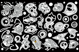 connecting soul to collective technology tattoo idea
