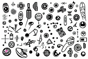 connecting soul to collective technology tattoo idea