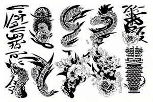 japanese inspired sleeve tattoo tattoo idea