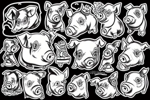 god pig tattoo idea
