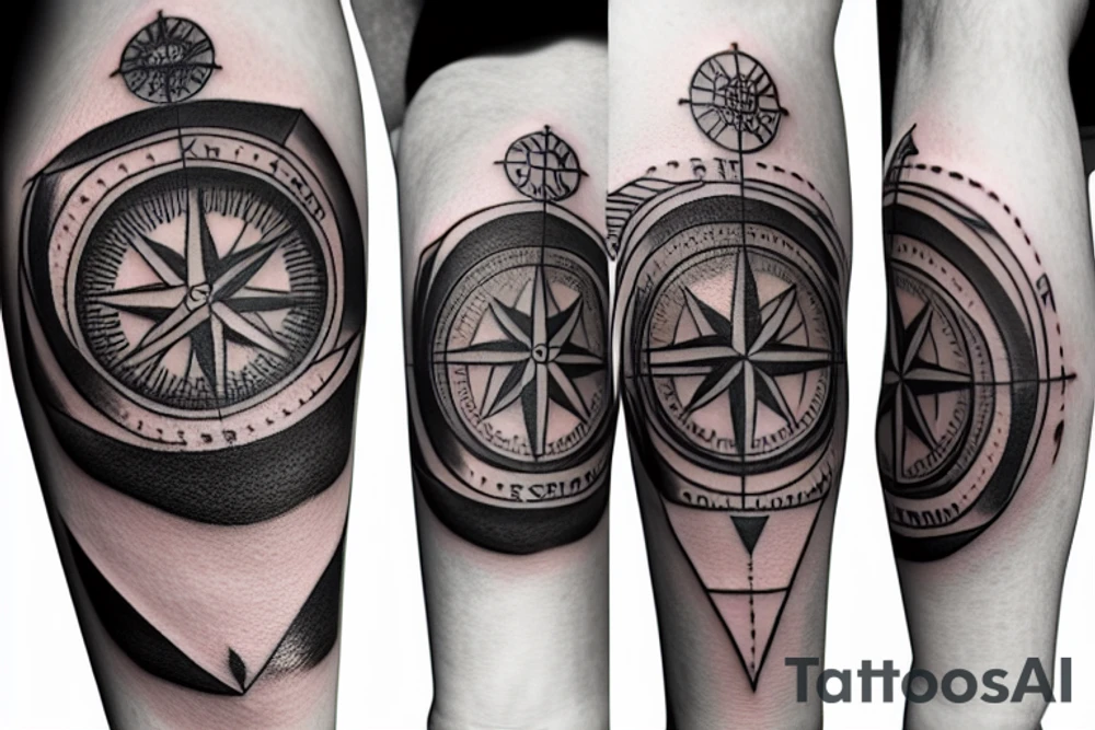 A compass tattoo idea
