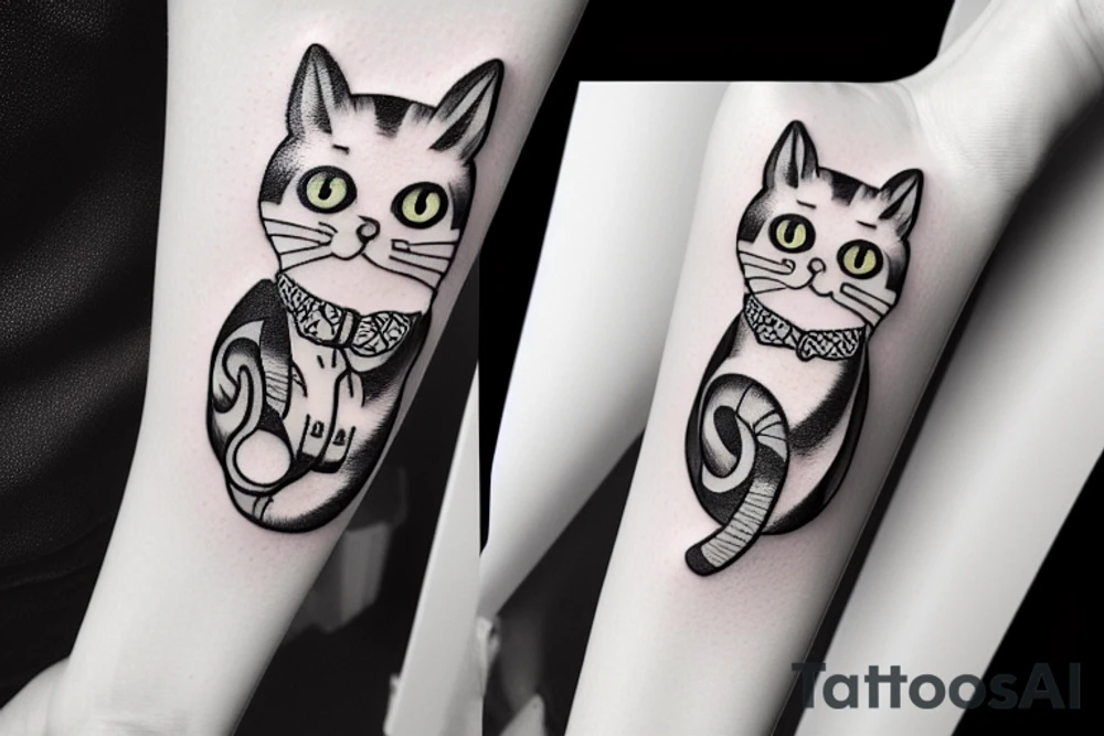 pocket cat pocket pocket cat cat pocket tattoo idea