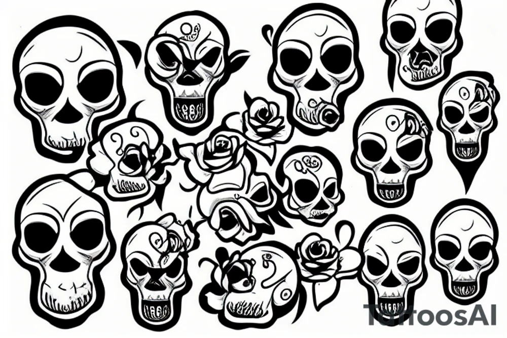 skull tattoo idea