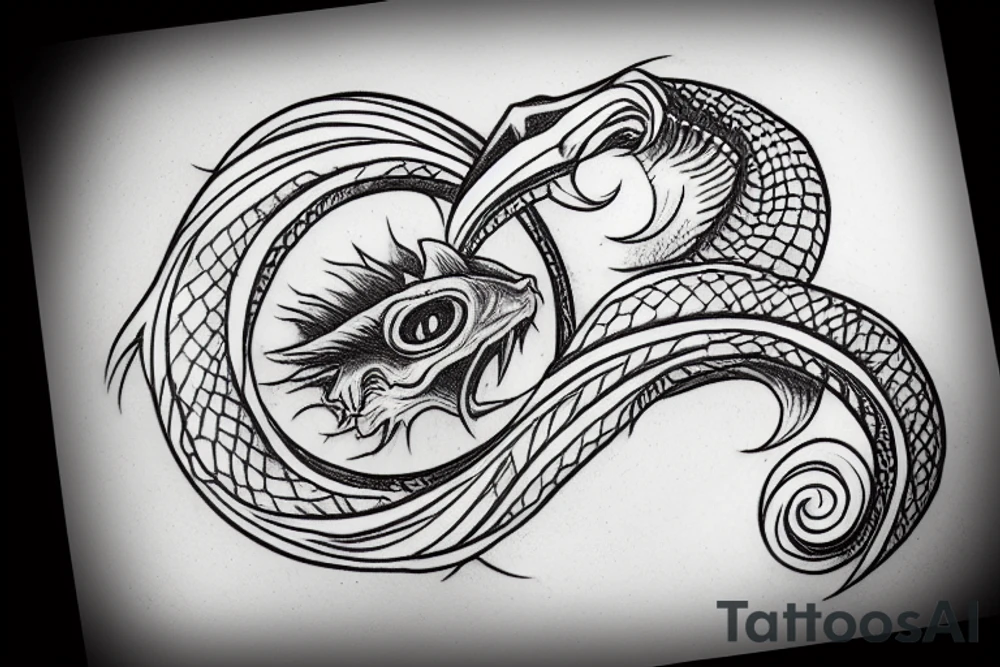 ouroboros tattoo idea