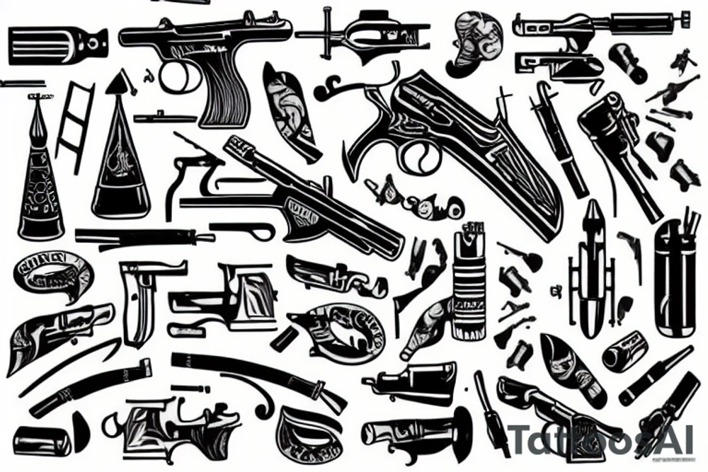 moscow gun tattoo idea