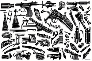 moscow gun tattoo idea
