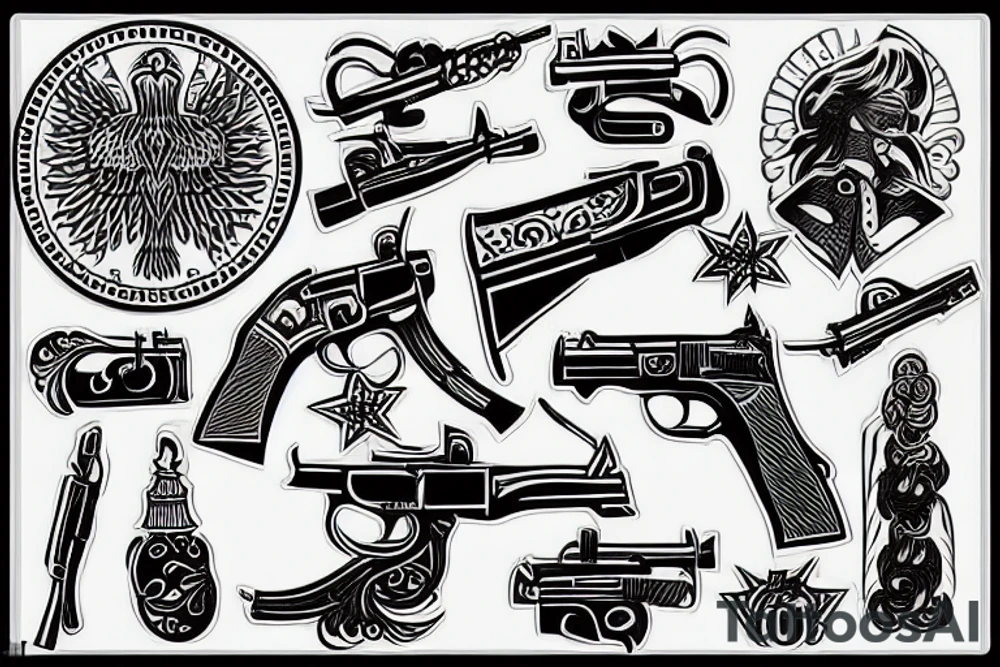 moscow gun tattoo idea