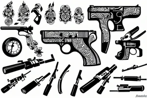 moscow gun tattoo idea