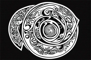 circle ouroboros for wrist tattoo idea