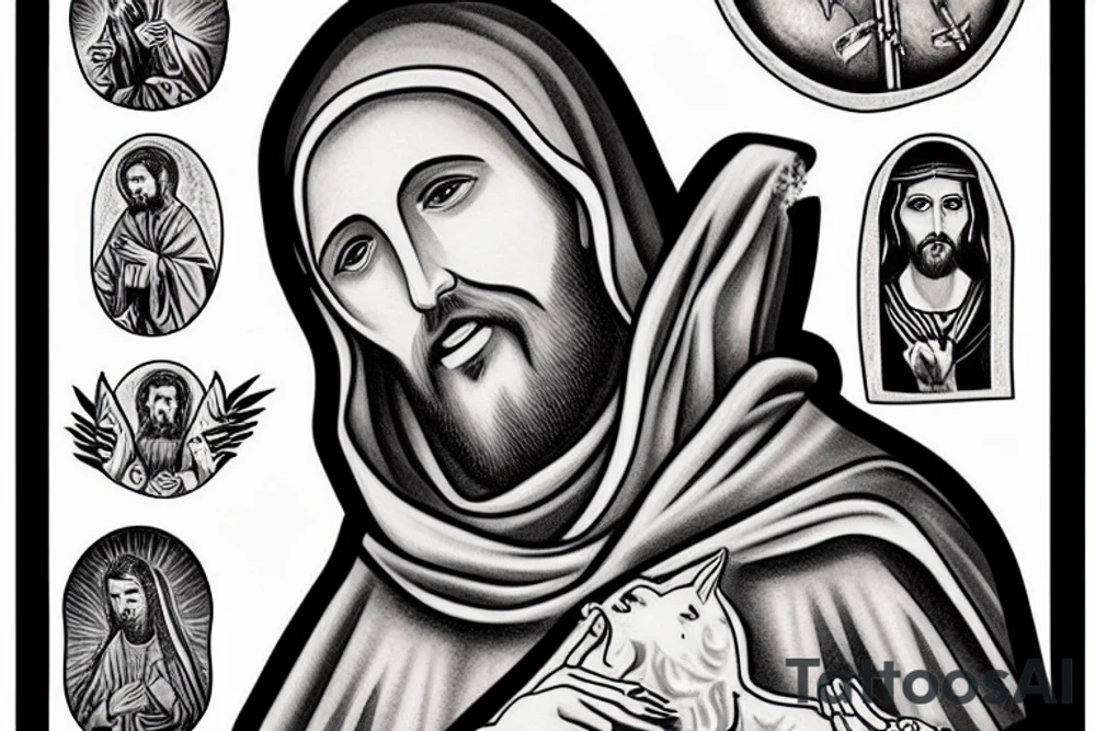jesus leon crux saint francis of assisi tattoo idea