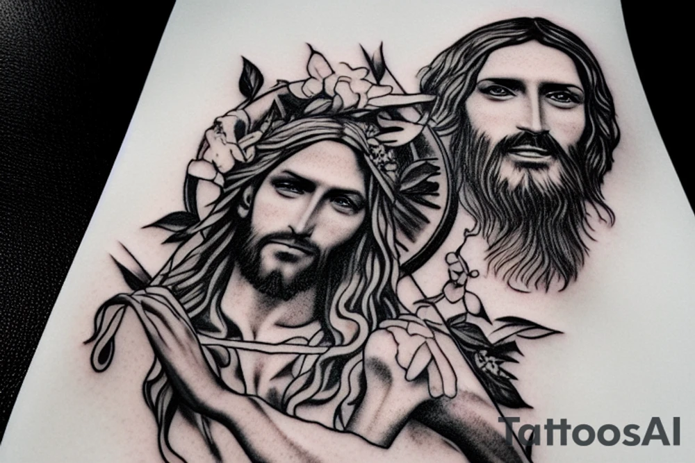 jesus and leon tattoo idea