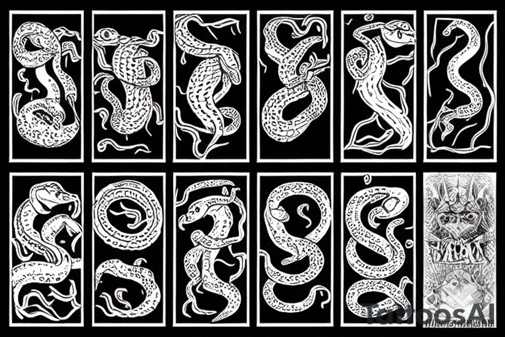 snake attack tattoo idea