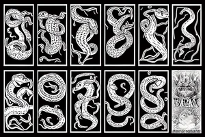 snake attack tattoo idea