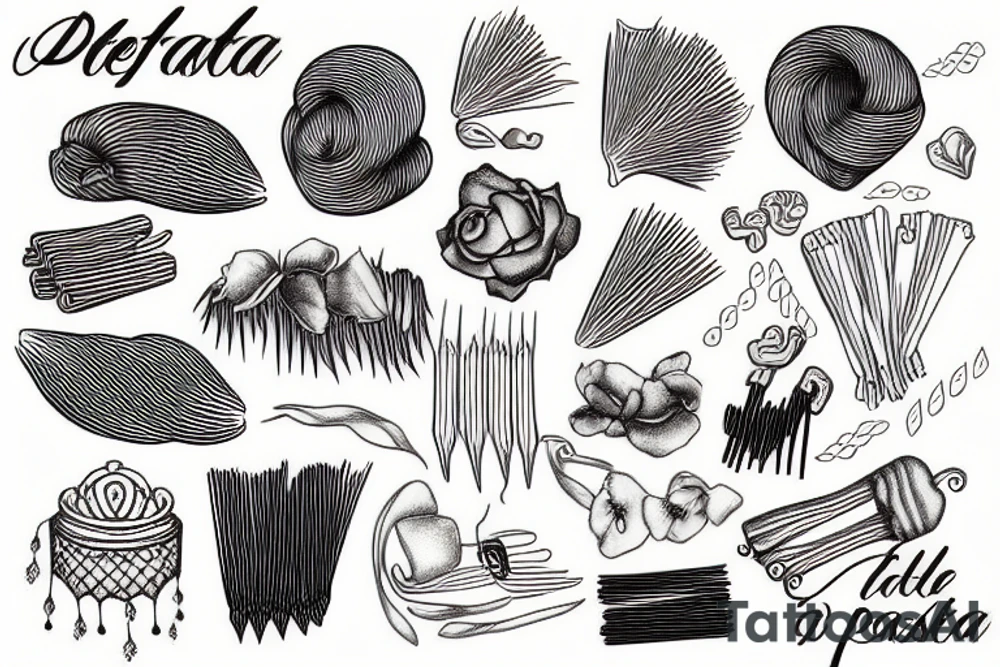 different types of pasta tattoo idea