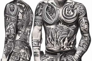 Joe Biden in a mechanics jump suit tattoo idea