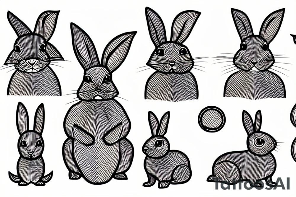 A dutch rabbit tattoo idea